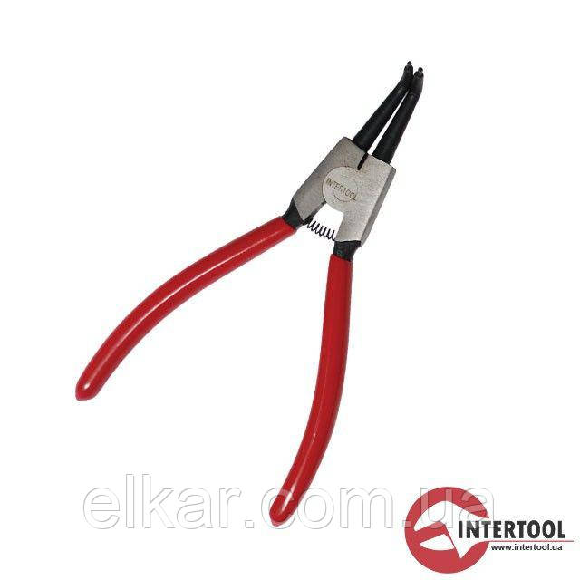 Щипці для зняття стопорних кілець вигнуті на разжим 180 мм   НТ-7014, фото 1