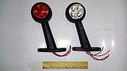 Ліхтар габаритів "рожки" світлодіодний ПРЯМ-ОТОГНУТІ (2 шт.)   L — 110 мм.   Ф-2.2 Л/П РУСЛАН 