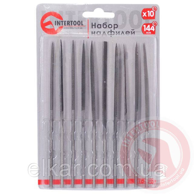 Набір надфілів 10 од. 140 мм без ручок HT-3707, фото 1
