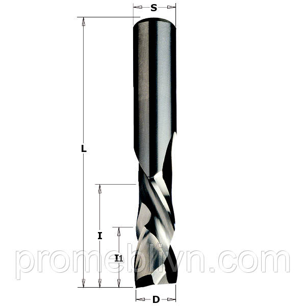 Фреза VHM D=10 I=042 L=090 S=10 RH Z=2+2 I1=7