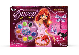 Набір для творчості з грубого та дрібного бісеру Danko Toys 1. Б9-1