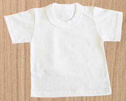 Футболка біла 1404 зріст 68, розмір 48