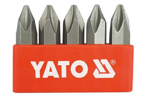 Набір біт для ударної викрутки PH2 5/16" YATO 5 шт.