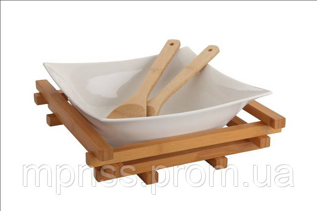 Салатниця із сервірувальним приладом DEKOK PW-2712, фото 1