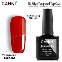 Фінішне покриття посилене CANNI без липкого шару 7,3 ml  No wipe Tempered Top coat