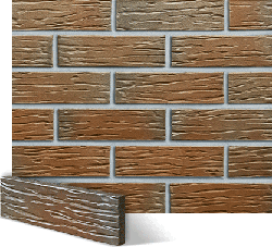 Клінкерна плитка Roben Canberra Строката рифлена