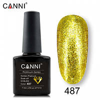 Гель-лак діамантовий (рідка фольга) CANNI 487 золото