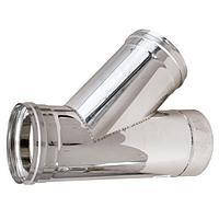 Трійник димоходу 45 неіржавка Версія Люкс D-140 мм товщина 0,8 мм