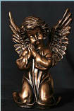 Скульптура з полімеру Ангелочок, що молиться 27 см, фото 4