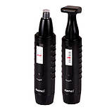 Триммер для носа і вух Kemei KM9688 2 в 1, фото 2