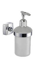 Дозатор рідкого мила настінний скляний