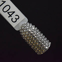 Стрази чорне срібло, SS4, 100 шт. в пакованні