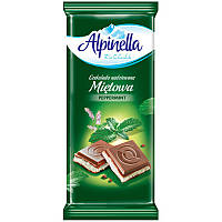 Шоколад Alpinella Peppermint м'ята 90 грамів