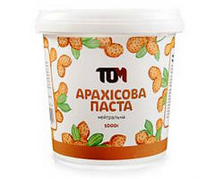 Арахісова паста TOM Peanut butter 1 кг солодка