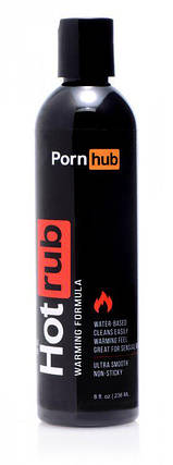 Зігрівальний лубрикант на водній основі Pornhub Hotrub, 236 мл , фото 1