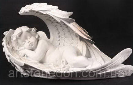 Скульптура Ангел у крильцях No3 38*20 см полімер