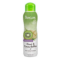 TropiClean Kiwi and Cocoa Butter Pet Conditioner увлажняющий кондиционер с киви и маслом какао для шерсти