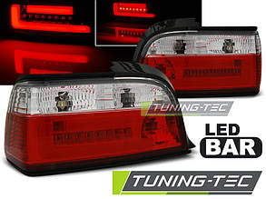 Задні ліхтарі BMW E36 12.90-08.99 RED WHITE BAR LED