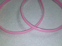 Обруч пластик 8 мм, розовый
