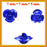 Новое Поступление: Розы 3D Микро Алюминиевые для Бижутерии, 7 цветов. Коды 6223