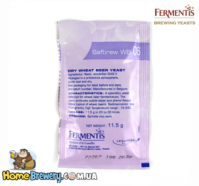 Пивні дріжджі Fermentis Safbrew WB-06