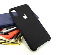Чехол на iPhone X, iPhone XS накладка бампер противоударный Original Soft Touch черный