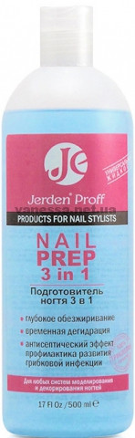  Nail Prep 3 in 1 Jerden PROFF 500 ml (підготувач нігтя)