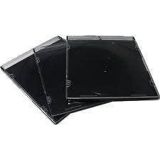 Коробка Бокс для 1-CD диска Slim чорний трей