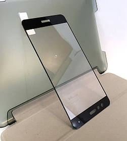 Huawei P10 Lite захисне скло на телефон протиударне 3D Black чорне