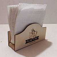 Серветниці з дерева з логотипом