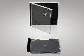 Коробка Бокс на 1-CD диска Jewel case 10 мм, чорний трей