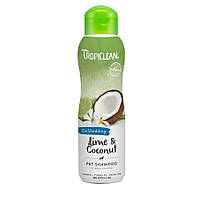 TropiClean Lime and Coconut Pet Shampoo шампунь для уменьшения линьки животных, 355мл