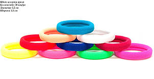 Безшовна резинка для волосся Калуш d 5,2 см 30 шт/уп КОЛЬОРОВА ЯРКА