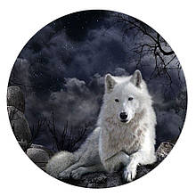 Тарелка с Вашим дизайном белая керамическая, D-20 см