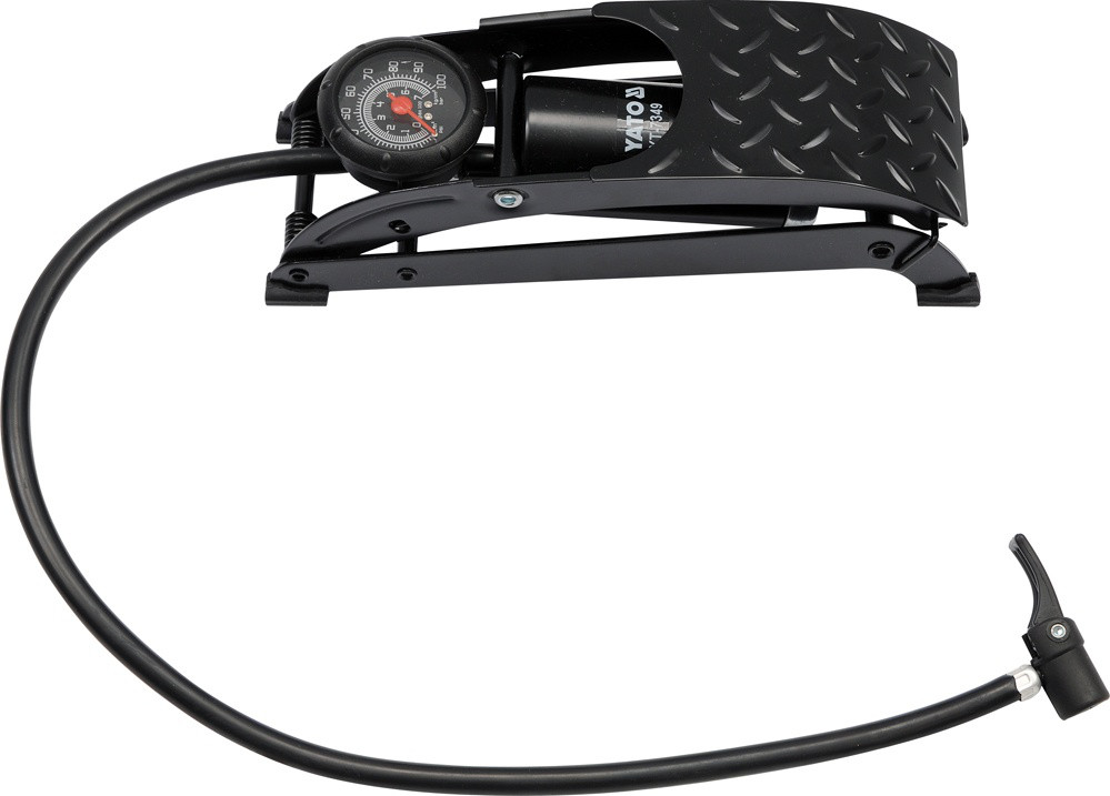 Насос автомобільний ножний Yato з манометром