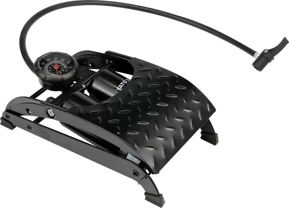 Помпа ножна подвійна YATO з манометром