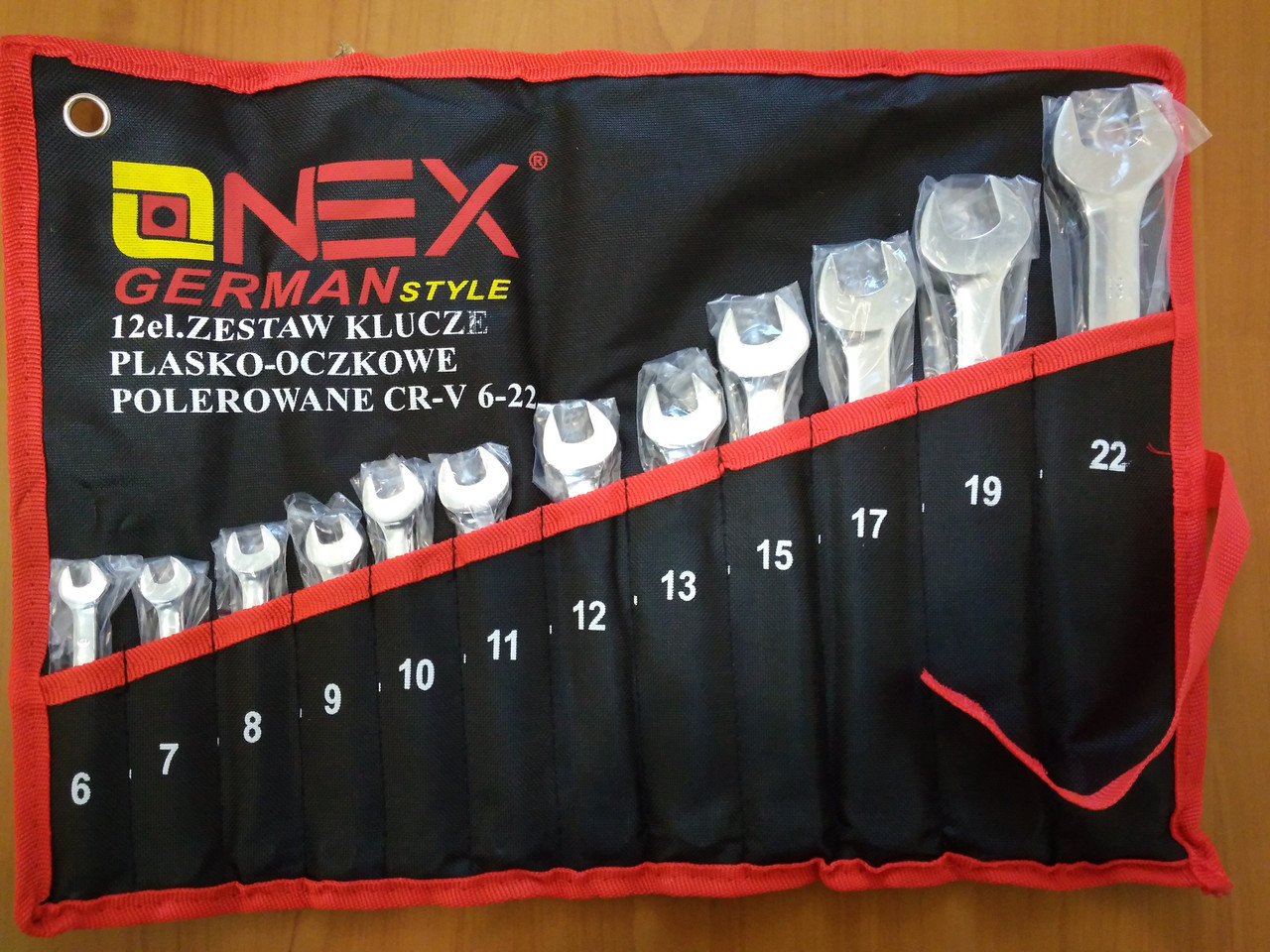 Набір ключів рожково-накидних Onex 12 предметів (OX-233), фото 1