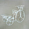 Підставка велосипед великий білий прованс, фото 3