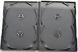 Коробка Бокс для 4 DVD дисків 14mm Black глянсова плівка