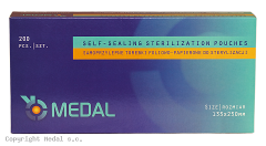 Медичні пакети для стерилізації Medal (Польща) - 200 шт/уп, 135 x 250