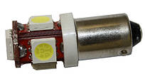 Led-лампи в габариті білий колір BA9S 5Leds 5050SMD, 12V.