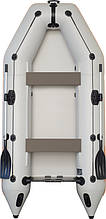 Надувна лодка Колібри КМ-330 моторна ПВХ 4-місна 480 кг вантажопідйомності без настилу для рибалки та відпочинку