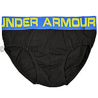 Чоловічі труси Under Armour (брифи), матеріал бавовна, колір чорний, розмір М (по джинсам 29-31)
