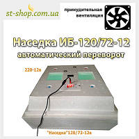 Інкубатор побутовий "Насидка ДБ-120/72-12В" автоматичний переворот (вентилятор і тен) 