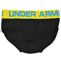 Чоловічі труси Under Armour (брифи), матеріал бавовна, колір чорний, розмір М (по джинсам 29-31)