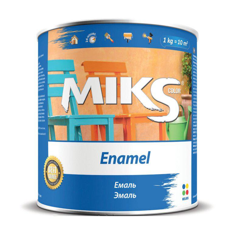 Емаль алкідна "Miks" червона 0,9кг., фото 1
