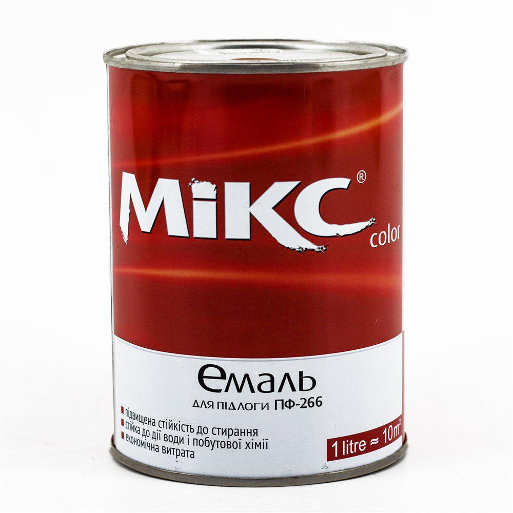Емаль ПФ-266 д/п "Miks" червоно-коричнева 2,8кг., фото 1