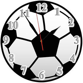 Часы настенные стеклянные Т-Ок 004 "Футбольный мяч" SD-2501