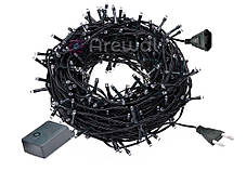 Новорічна гірлянда 300 LED, IP44, Довжина 24 М, Білий теплий світло, фото 4