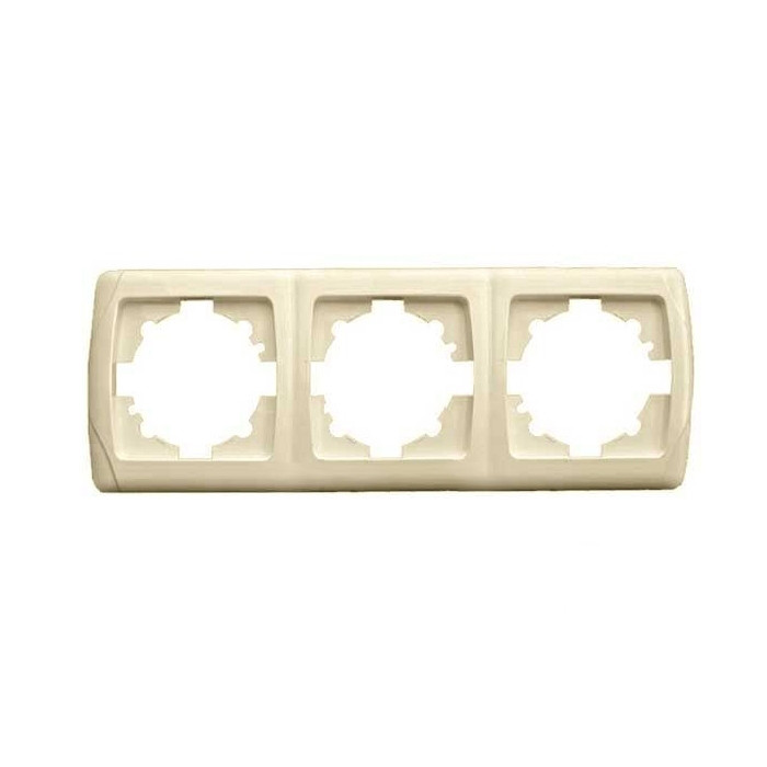 Рамка CARMEN 3-я горизонт. крем. Код УКТ ЗЕД 3926909290, фото 1